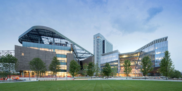 Photograph of Cornell University's Technology Building