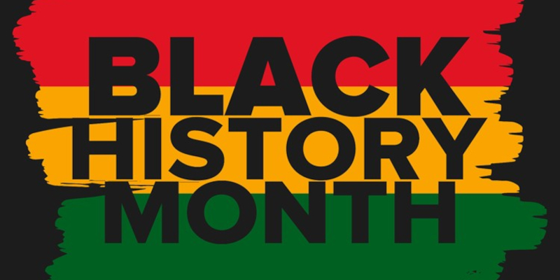 Graphical flag representing Black History Month